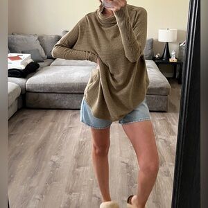 We the Free thermal olive green long sleeve